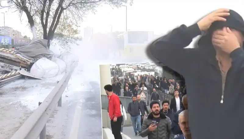 D-100'de Alçı Yüklü TIR'ın Kazası Trafiği Bir Saatte Kilitledi