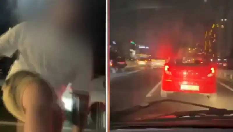 Trafikte Dehşet Saçan Maganda Kameralara Yansıdı