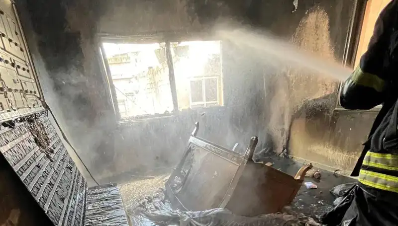 Mersin'deki Apartman Dairesinde Patlayan Yangın, Korku Dolu Anlar Yaşattı